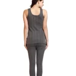 CHARCOAL MELANGE SLEEVE-LESS