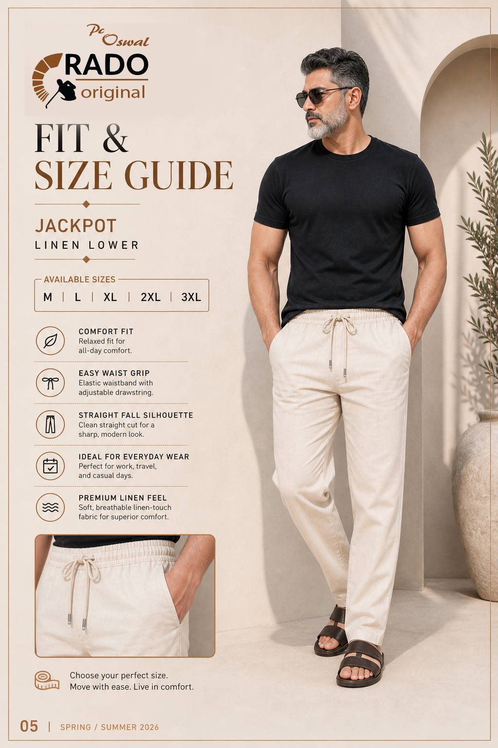 Jackpot linen lower campaign visual